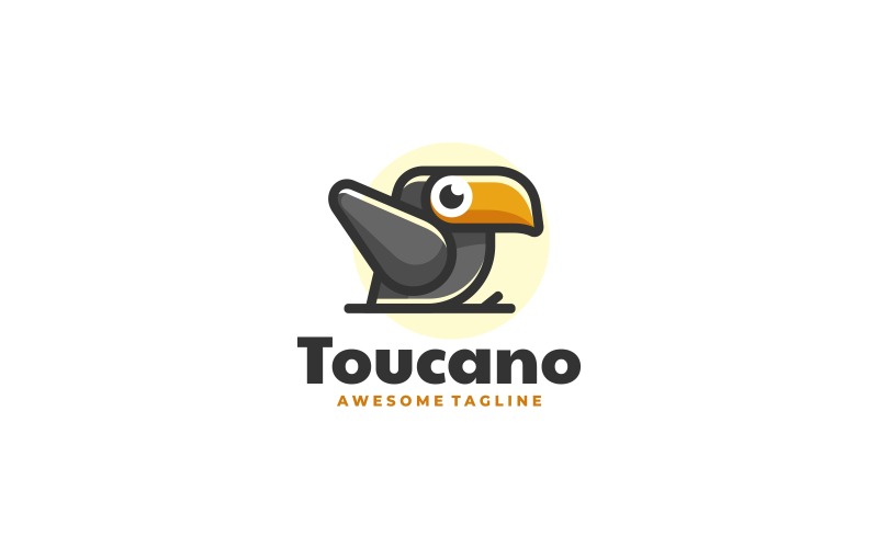 Toucan Simple Mascot Logo Design Logo Template
