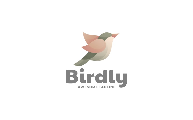 Vector Bird Gradient Logo Logo Template