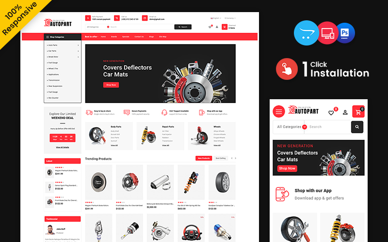 Template #224222 Automobile Bootstrap Webdesign Template - Logo template Preview