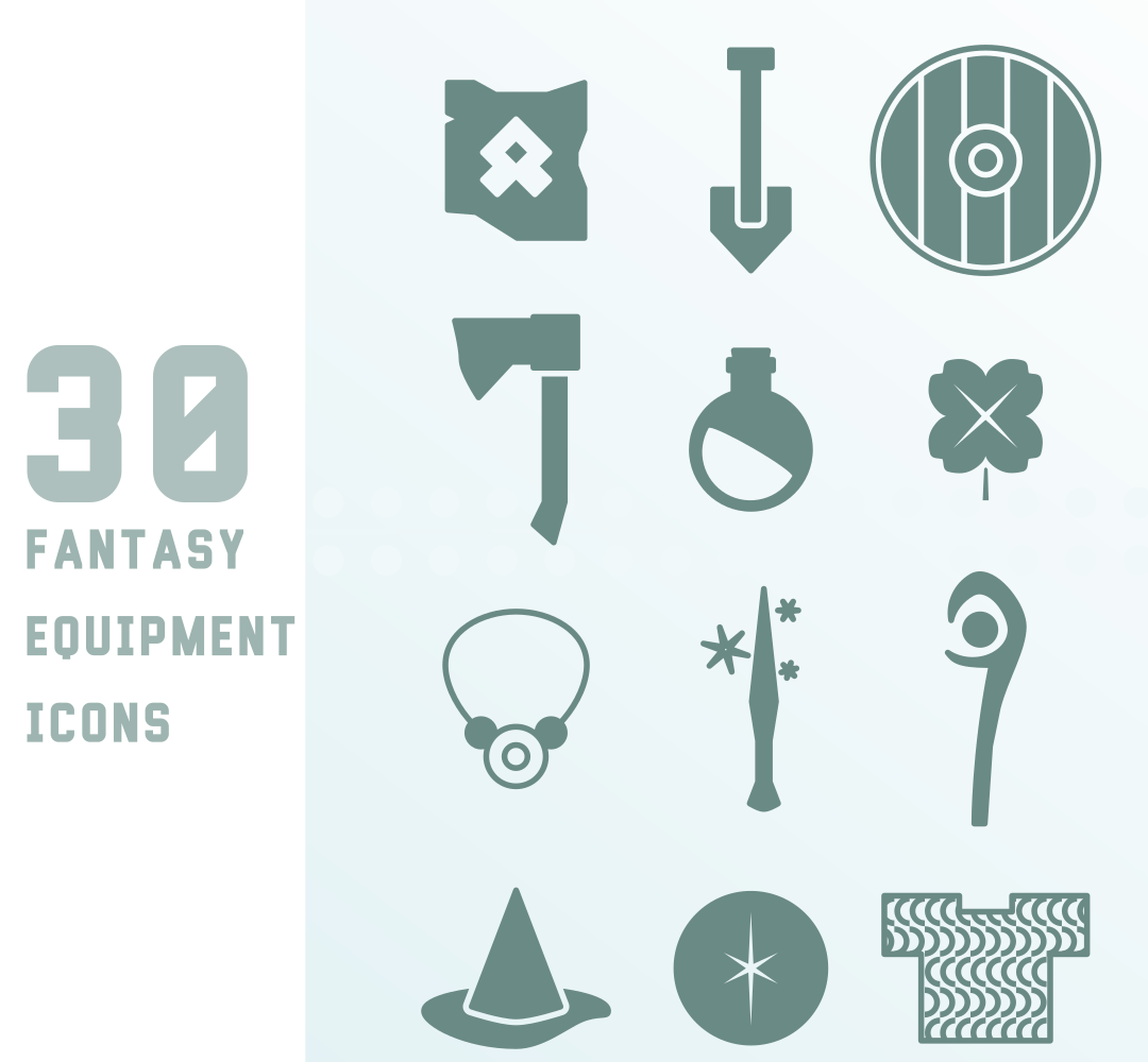 Kit Graphique #224256 Fantasy Glyph Divers Modles Web - Logo template Preview