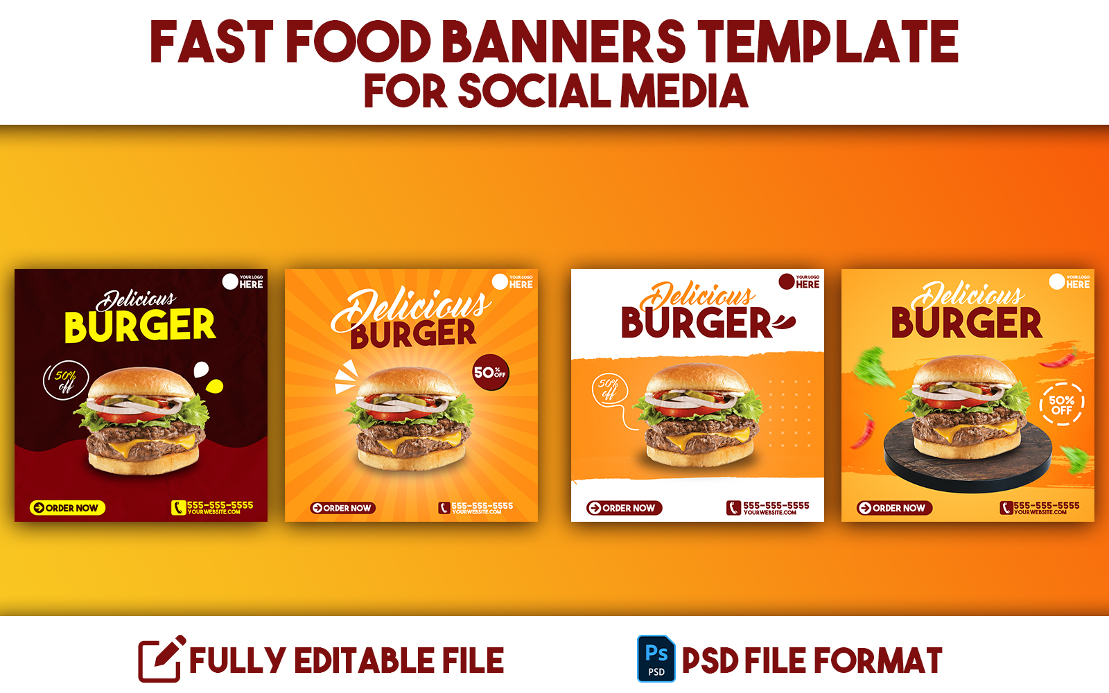 Template #224271 Foodfast Food Webdesign Template - Logo template Preview