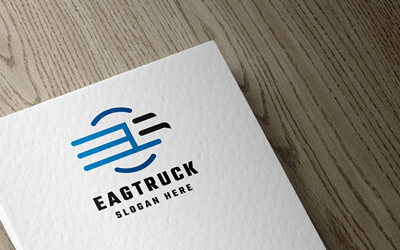 Eagle Truck Transport Pro Logo Logo Template