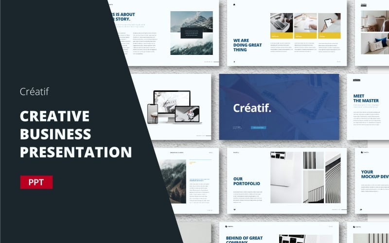 Creatif - Creative Business Template - Powerpoint Template PowerPoint Template
