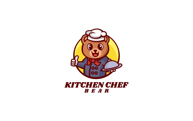 Kitchen Chef Cartoon Logo Logo Template
