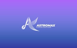 Letter A - Astromax Line Logo