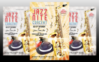 Jazz Nite Concert Flyer Template