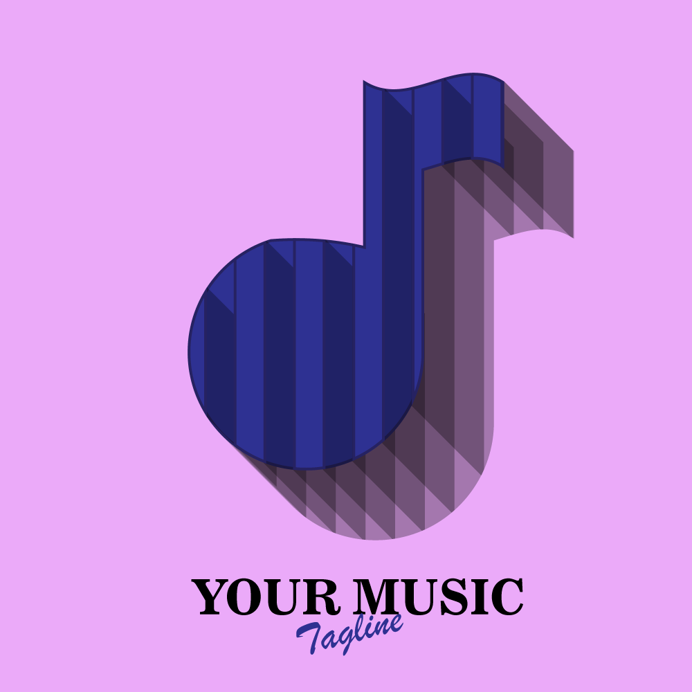 Music Brand Vector Logo - Beautiful And Modern Music Brand Logo