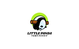 Little Panda Cute Simple Logo