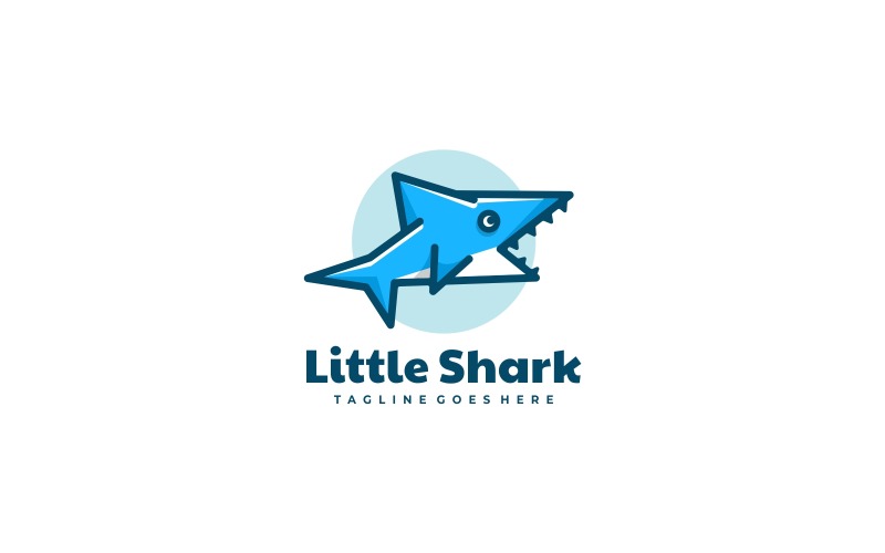 Little Shark Simple Logo Style Logo Template