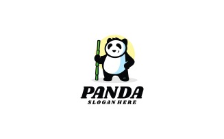 Panda Simple Mascot Logo Design