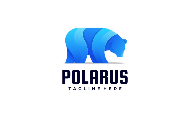 Polar Gradient Logo Design Logo Template