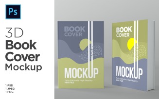 Booklet Cover Mockup 3d Rendering Illustration Template