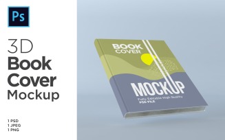 Hardcover Book Cover PSD Mockup Template