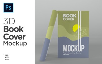 Two Books Cover Mockup 3d Rendering Illustration