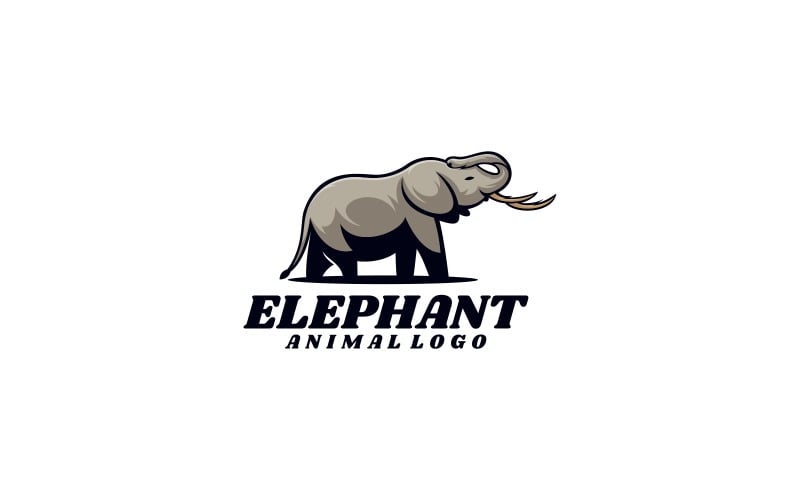 Elephant Mascot Logo Style Logo Template