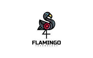 Flamingo Technology Simple Logo