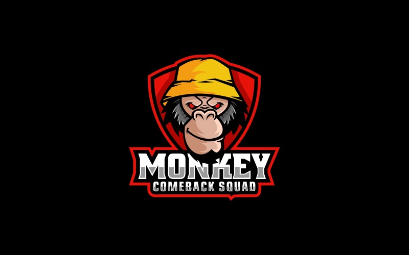 Monkey Squad Sport and E-Sports Logo Logo Template