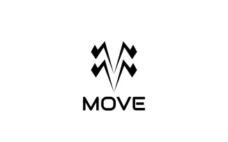 Monogram M V Electric Logo