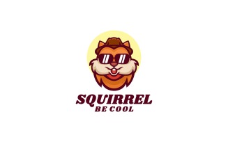 Squirrel be Cool Cartoon Logo