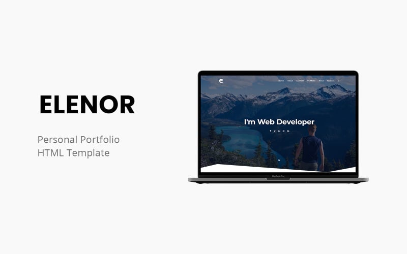 Elenor - Premium Personal Portfolio Template Landing Page Template