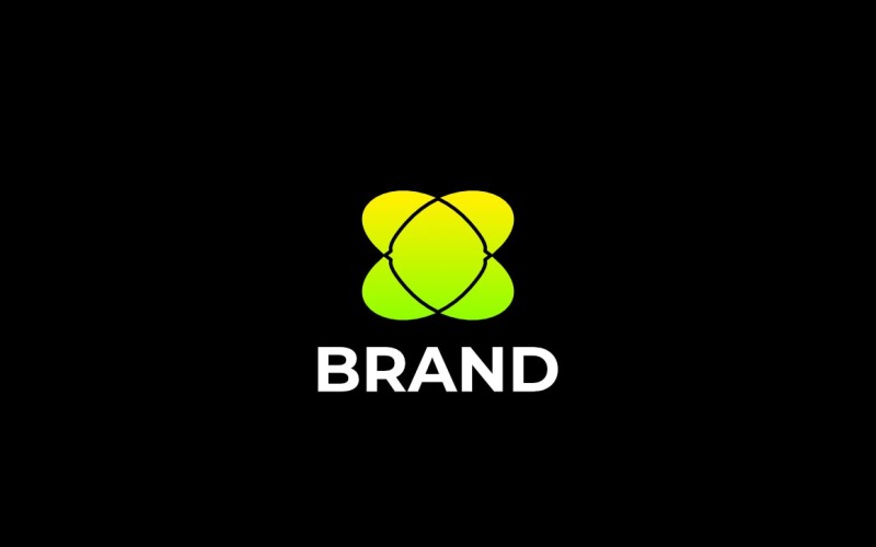 Letter X Tech Simple Gradient Logo Logo Template