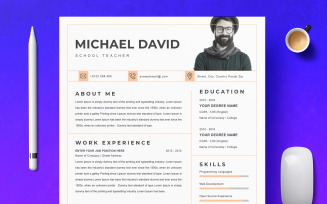 Michael David / Clean Resume Template