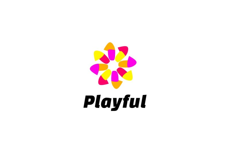 Playful Fun Kids Child Logo Logo Template