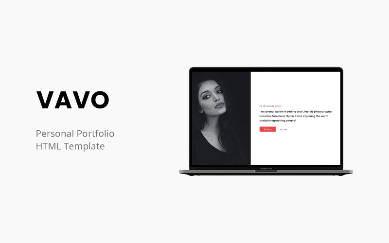 Vavo - Premium Personal Portfolio Template Website Template