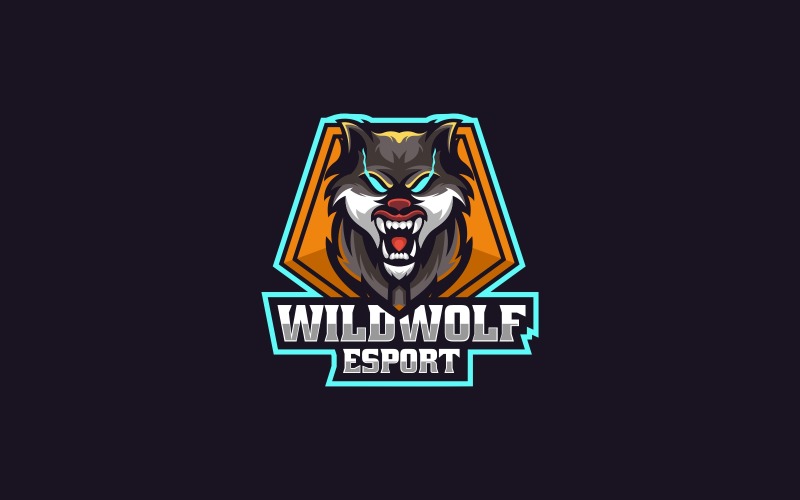 Wild Wolf Sport and E-Sports Logo Logo Template