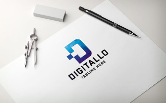 Digitallo Letter D Pro Logo