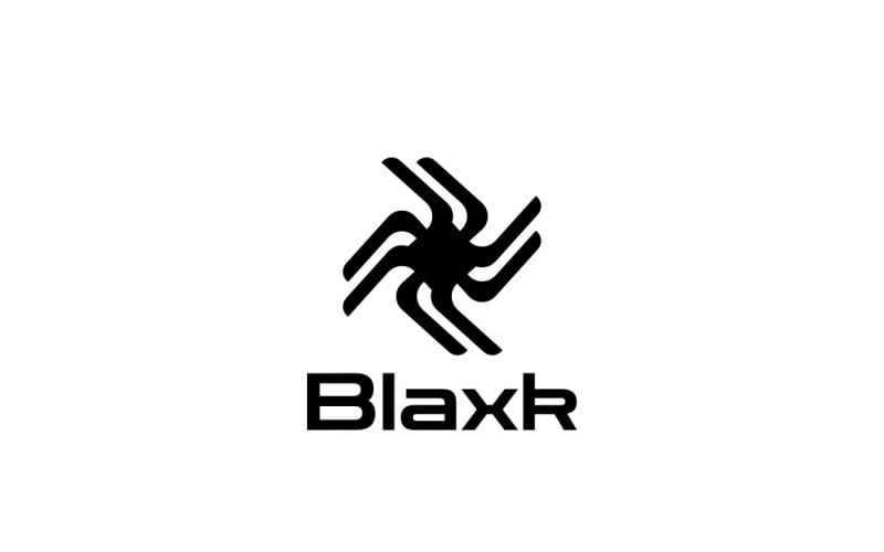 Dynamic Abstract Black Logo Logo Template
