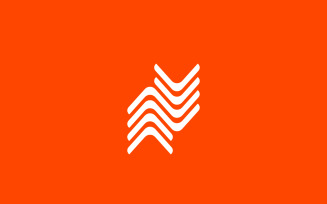 Dynamic N Arrow Grow Logo
