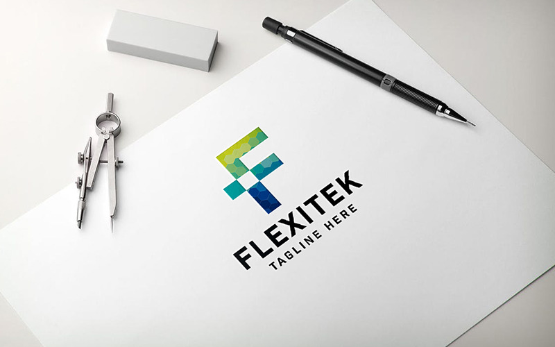 Flexitek Letter F Pro Logo Logo Template