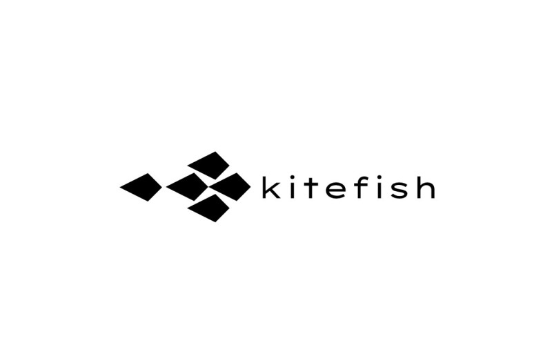 Kite Fish Dual Meaning Logo Logo Template