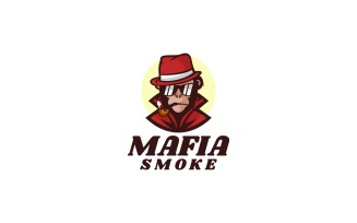 Mafia Monkey Cartoon Logo Style