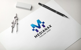 Medianax Letter M Pro Logo