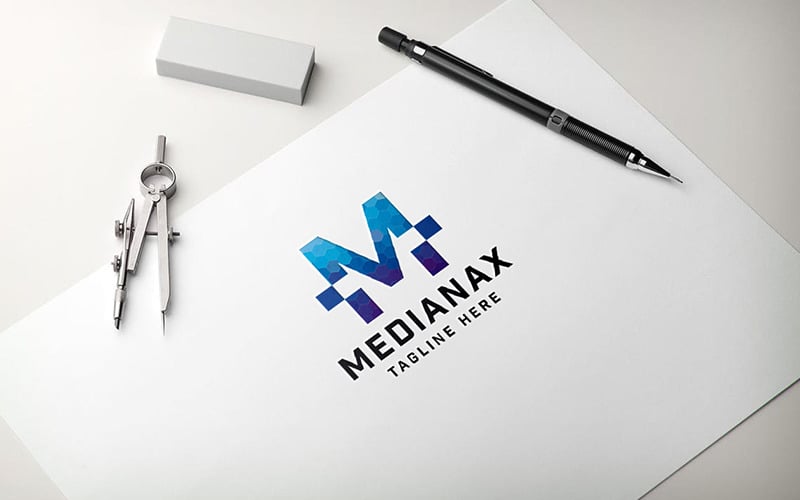 Medianax Letter M Pro Logo Logo Template