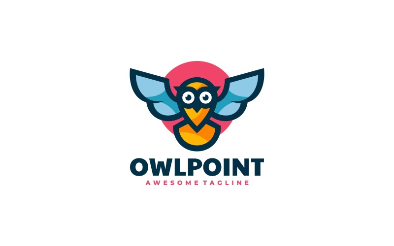 Owl Point Simple Logo Style Logo Template