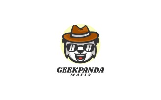 Panda Mafia Cartoon Logo Style