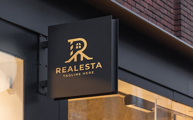 Real Estate Letter R Pro Logo Logo Template