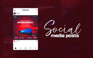 Social Media Posts Template For Shoe Company