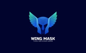 Wing Mask Gradient Logo Style