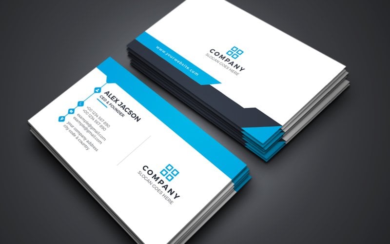 Template #225053 Card Corporate Webdesign Template - Logo template Preview