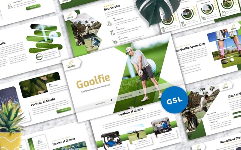 Goolfie - Golf Sport Googleslide Google Slide