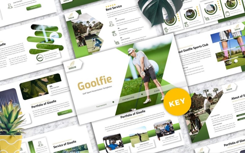 Goolfie - Golf Sport Keynote Keynote Template