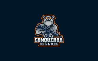 Conqueror Bulldog Sport and E-Sports Logo