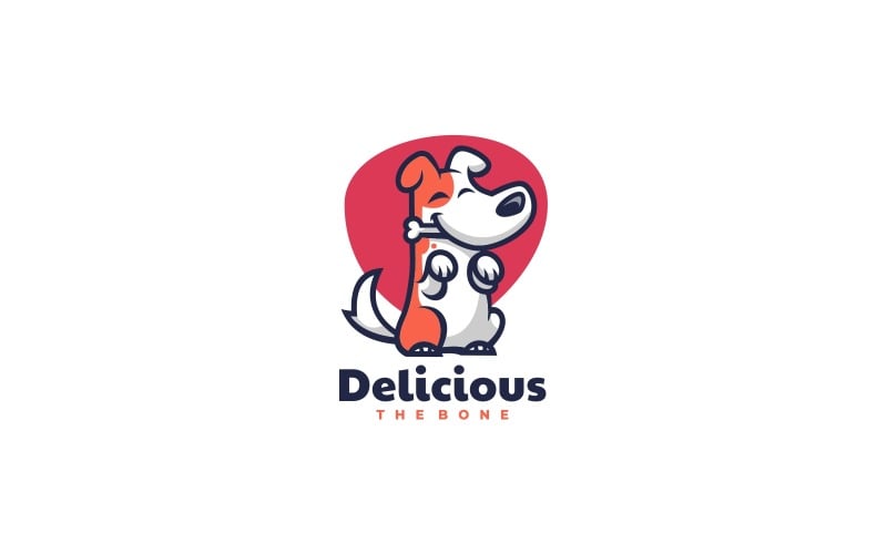 Delicious The Bone Cartoon Logo Logo Template