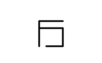 Monogram Combination Letter F J Line Logo