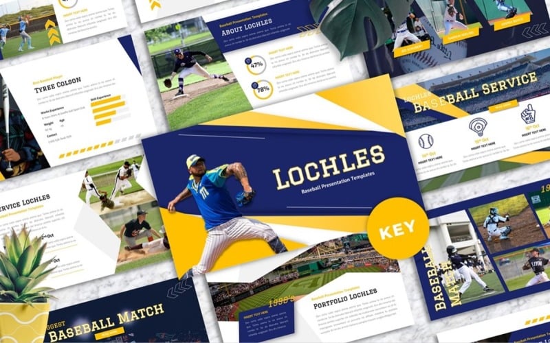 Lochles - Baseball Sport Keynote Keynote Template