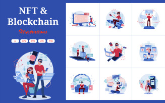 M386_NFT & Blockchain Technology Illustrations